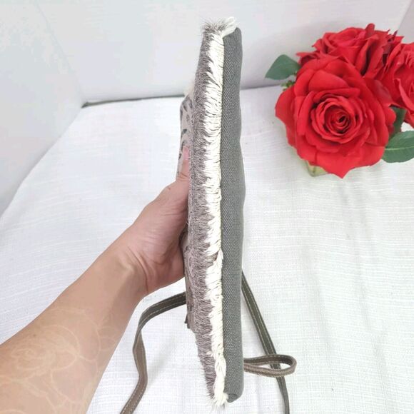 Myra Handbags Dual Strap Small Bag S-1150 NWT Two Tone With Hair Hide - Picture 10 of 10